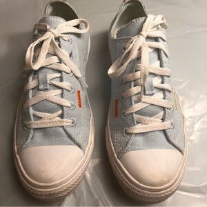 Converse Low Top Sneakers Shoes Men 6.5‎ Women 8.5 Blue Summer Wear Lace Comfy